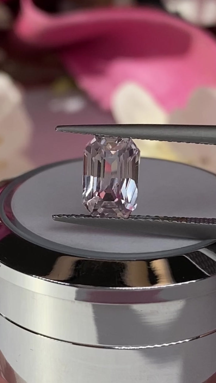 2.15ct Faint Pink Sapphire DONE White