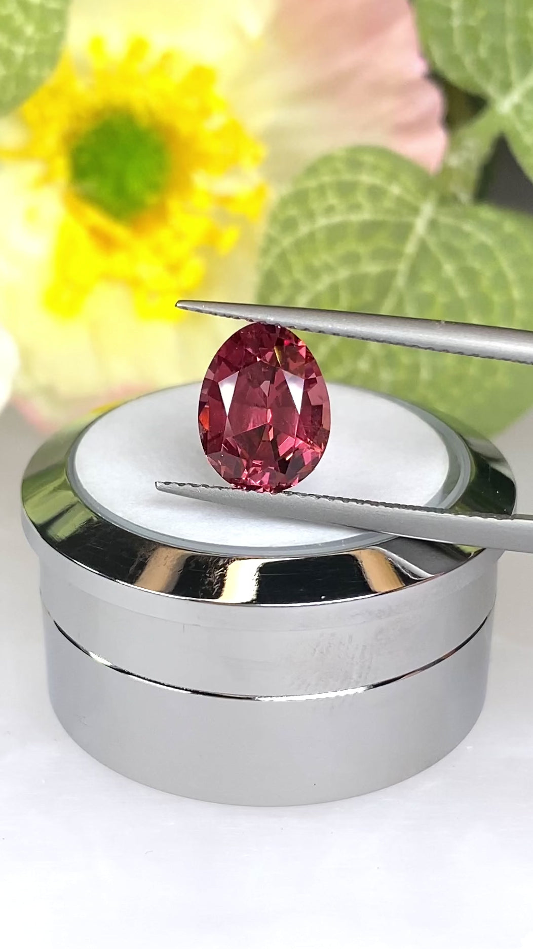 3.05ct Malaya Garnet Gemstone Egg Shape