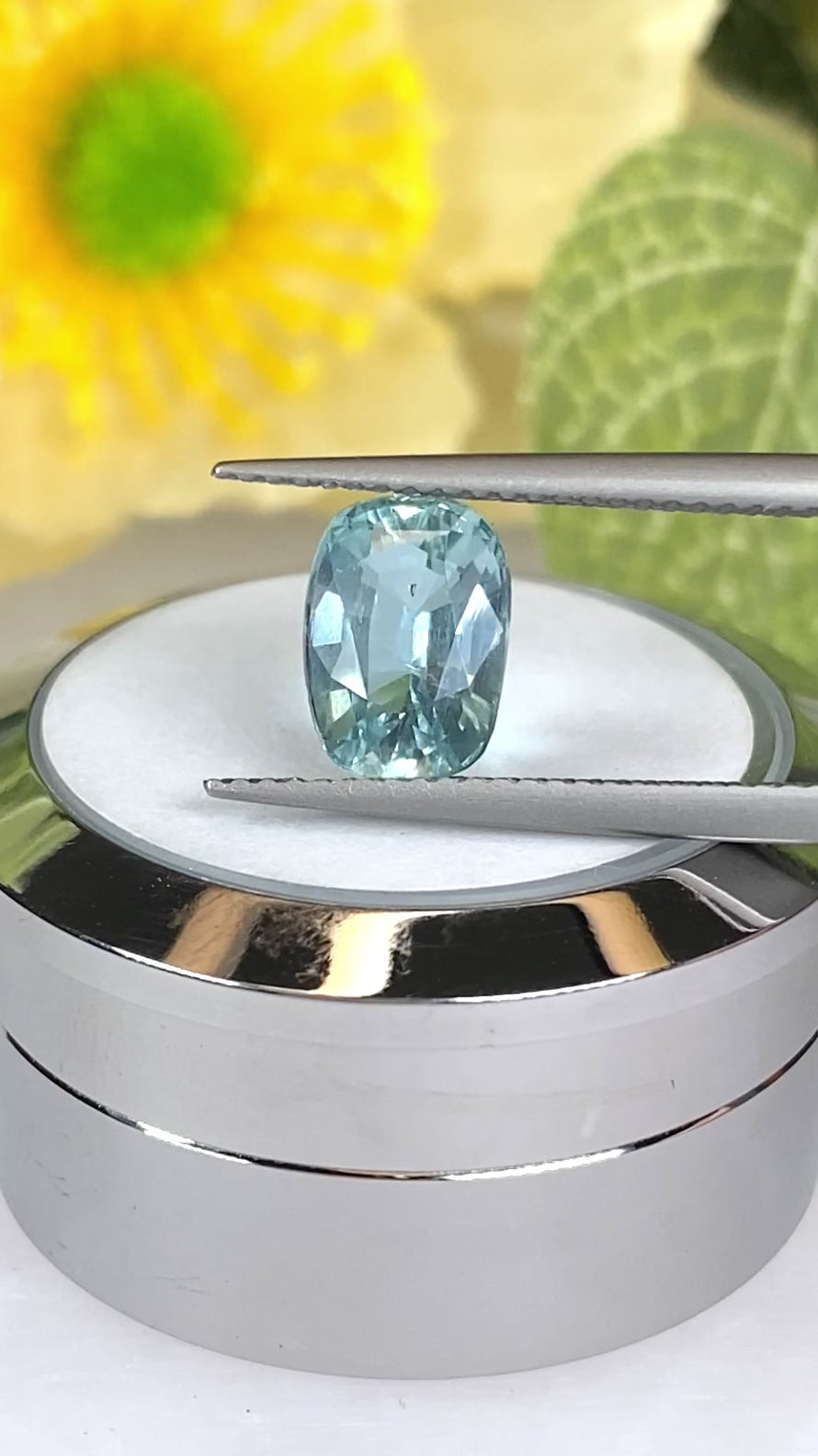 1.83ct Aquamarine Gemstone Cushion Cut
