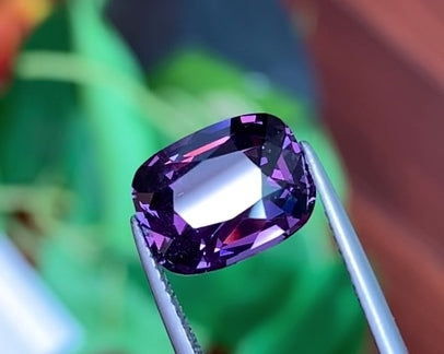 6.05ct Lavender Spinel Cushion Cut Sri Lanka Origin