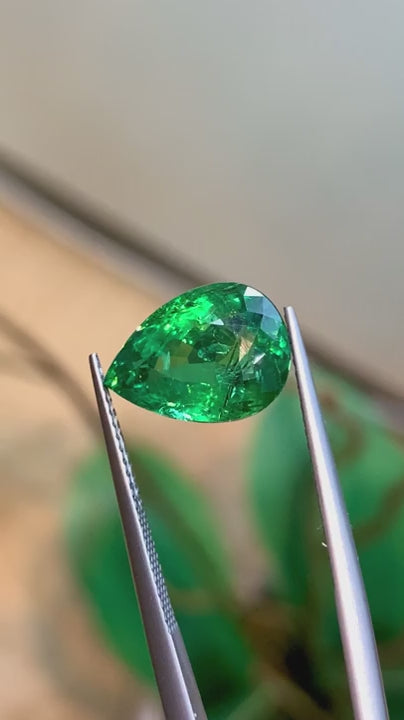 6.60ct Paraiba Tourmaline Pear Cut