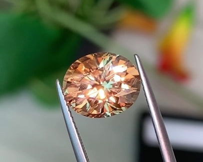 6.85ct Champagne Zircon Oval Cut