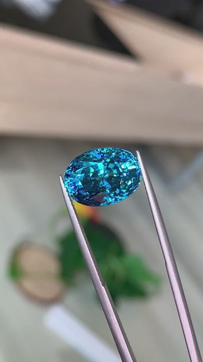 15.00ct Cambodian Blue Zircon