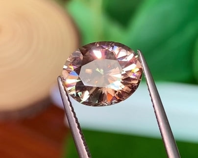 6.88ct Chocolate Zircon Oval cut