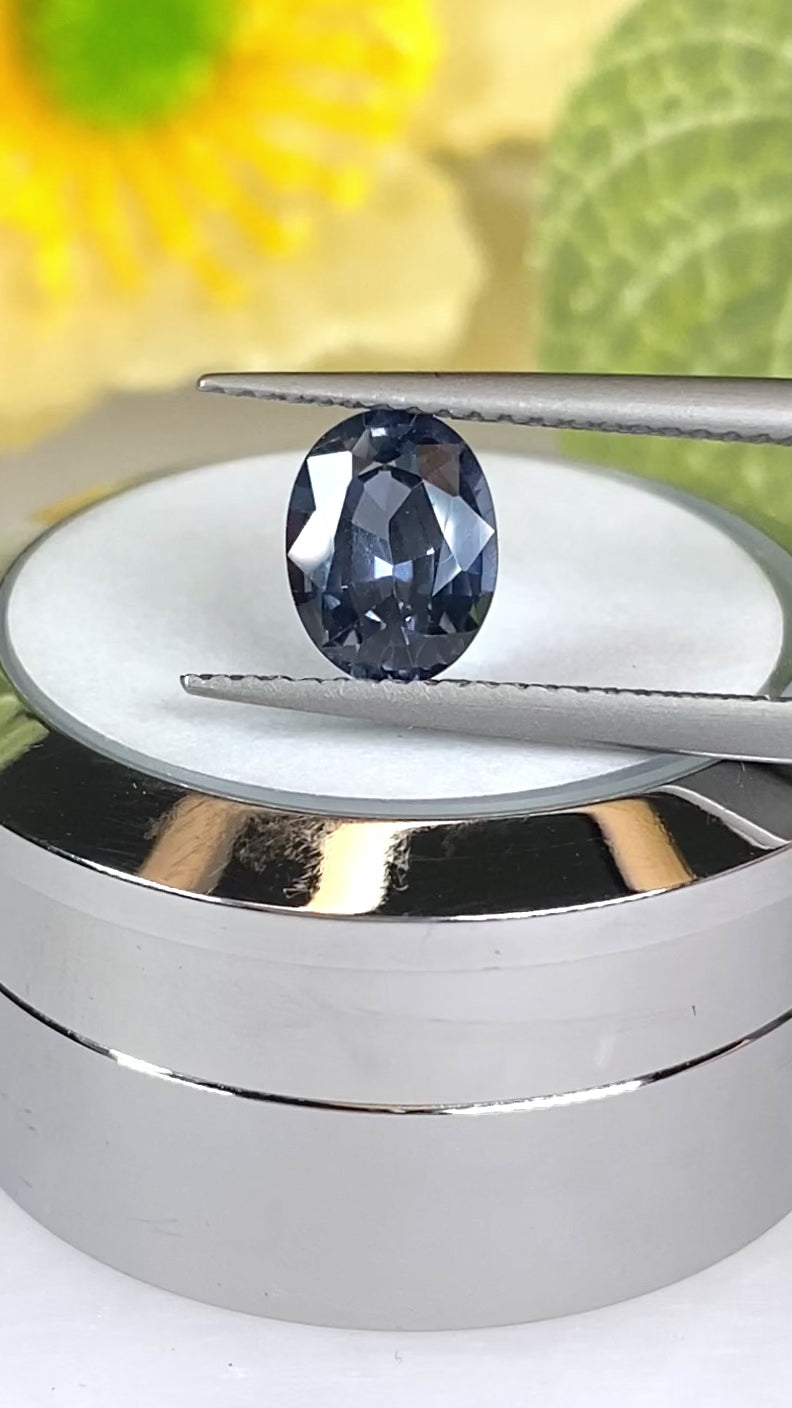 1.53ct Cobalt Blue Spinel Gemstone Oval Shape