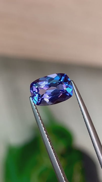 2.13ct Tanzanite Cushion Cut